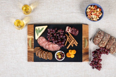 Acacia and Slate Serving Tray - nikal + dust