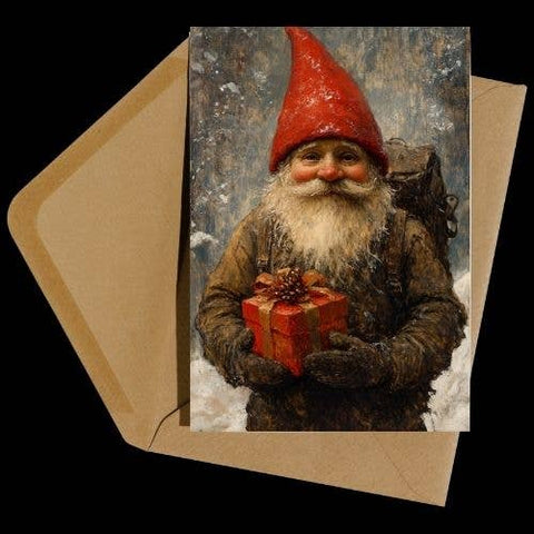 Gnome Scandi Christmas Greeting Cards