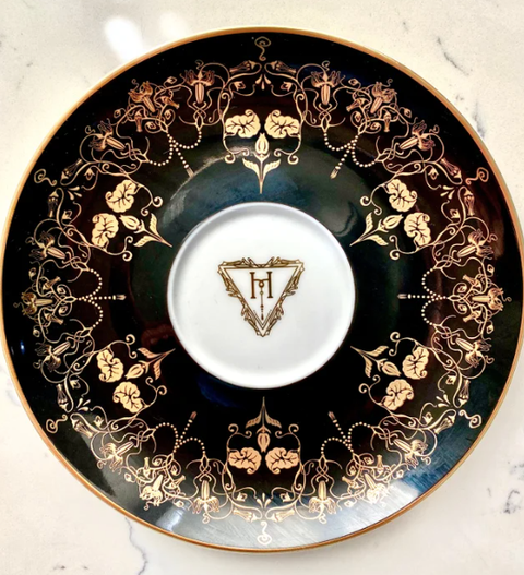 Something Wicked Cup and Saucer | Black Nouveau Collection