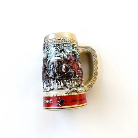 1987 Budweiser Vintage Holiday Stein "C" Seriers Collection Drinkware