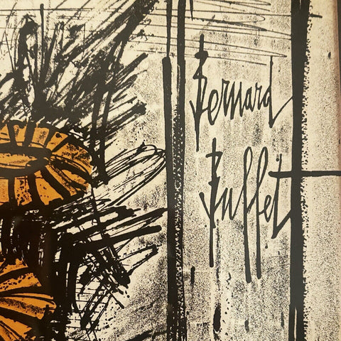 Bernard Buffet Signed Lithograph "Flowers" w/COA