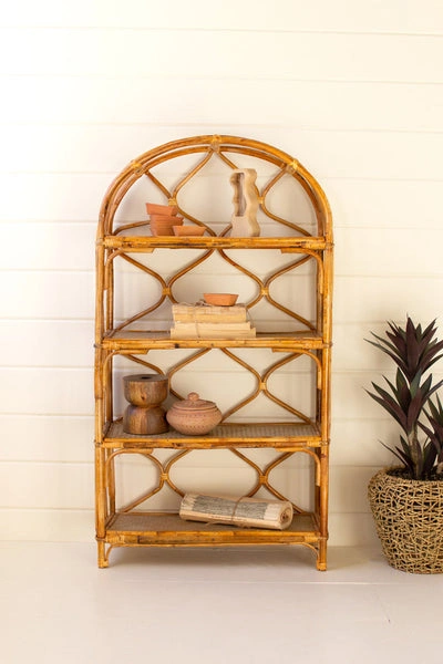 Rattan Four Tiered Shelf