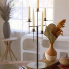 Antique Brass Tabletop Candelabra W 5 Taper Candle Holders Candle Holders