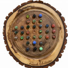 Wood Slice French Solitaire Board Game Games