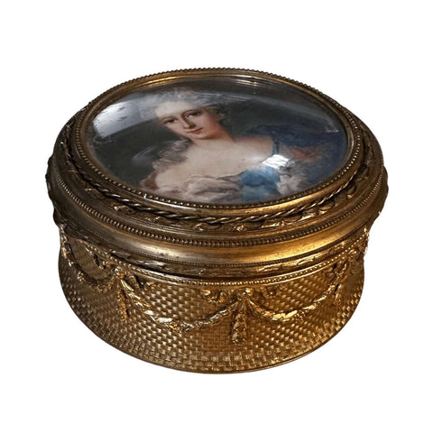 19th Century Porcelain Mounted Ormolu Box - nikal + dust