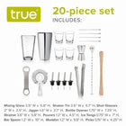 20 Piece Barware Set - nikal + dust