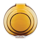 Round Amber Glass Vase Vases