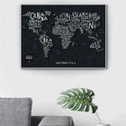 World Travel Map Letters Edition Scratch Off Maps