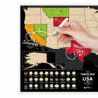 USA Travel | USA Black Edition Scratch Off Maps