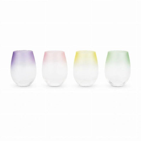 Frosted: Ombre Stemless Wine Glasses Drinkware