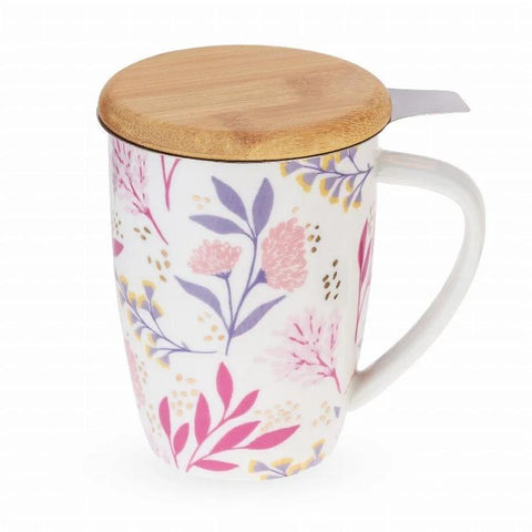 Bailey Botanical Bliss Ceramic Tea Mug & Infuser Tea Infusers