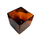 Amber Glass Square Vase Vases