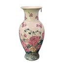 Antique 19th Century Chinese Floral Famille Rose Vase