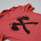 Axe Tee-Red Triblend-Graphic T-Shirts-nikal + dust