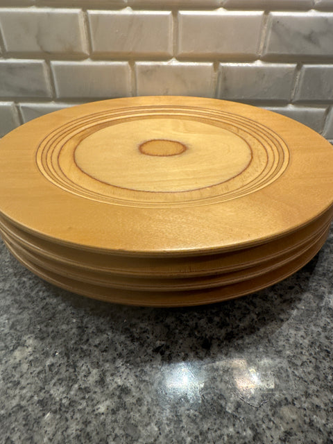 Tailio Design Eero Saarinen Finland birch plywood plate set 60’s set of 4 plates