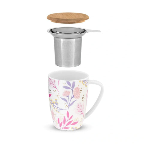 Bailey Botanical Bliss Ceramic Tea Mug & Infuser Tea Infusers