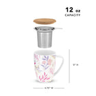 Bailey Botanical Bliss Ceramic Tea Mug & Infuser Tea Infusers