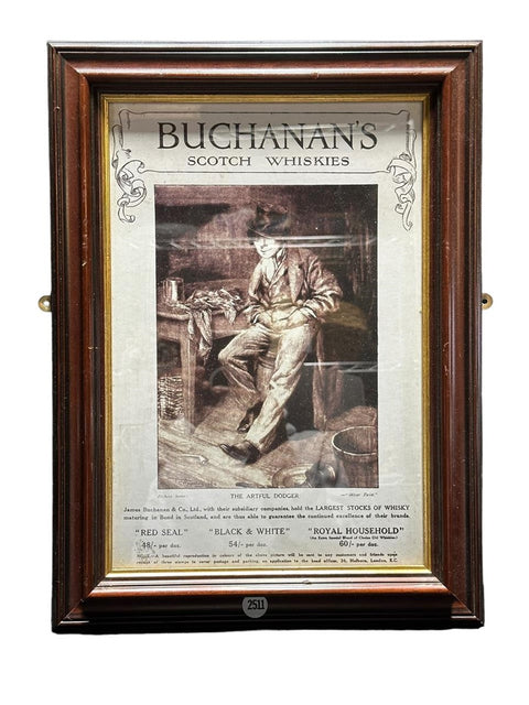 "Buchanan's Whiskies" Vintage Framed Print
