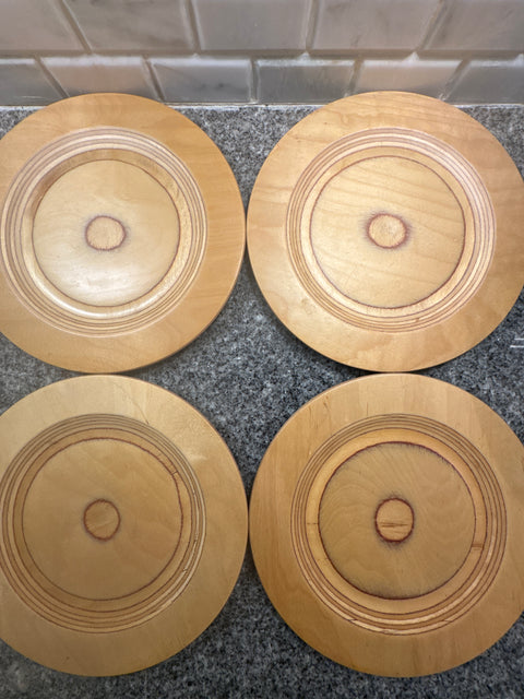 Tailio Design Eero Saarinen Finland birch plywood plate set 60’s set of 4 plates