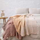 Cotton Boho Throw Blanket-Blankets-nikal + dust