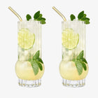 Deco Crystal Highball Glasses