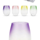 Frosted: Ombre Stemless Wine Glasses Drinkware