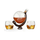 Globe Decanter & Whiskey Tumblers Set