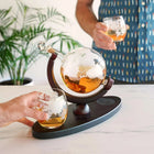 Globe Decanter & Whiskey Tumblers Set