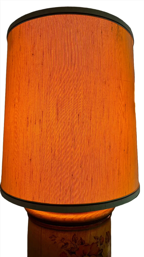 Mid-Century Modern Wood Flower - Table Lamp
