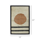 Mana Woven Wall Art, Circle Over Lines-Wall Hanging-nikal + dust