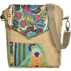 Recycled Military Tent Crossbody - Flowers-Crossbody Bags-nikal + dust