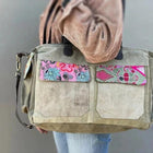 Recycled Military Tent Shoulder Bag-Handbags-nikal + dust