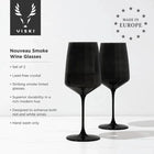 Reserve Nouveau Crystal Wine Glasses-Drinkware-nikal + dust