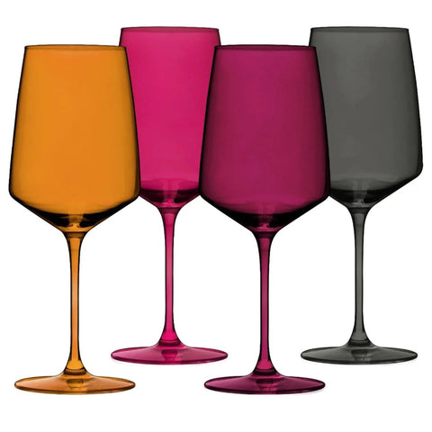 Reserve Nouveau Crystal Wine Glasses-Drinkware-nikal + dust