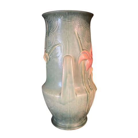 1948 Roseville Zephyr Lily Handled Vase 138 10"