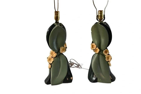 Vintage Leaf and Flower Pattern Lamps 2